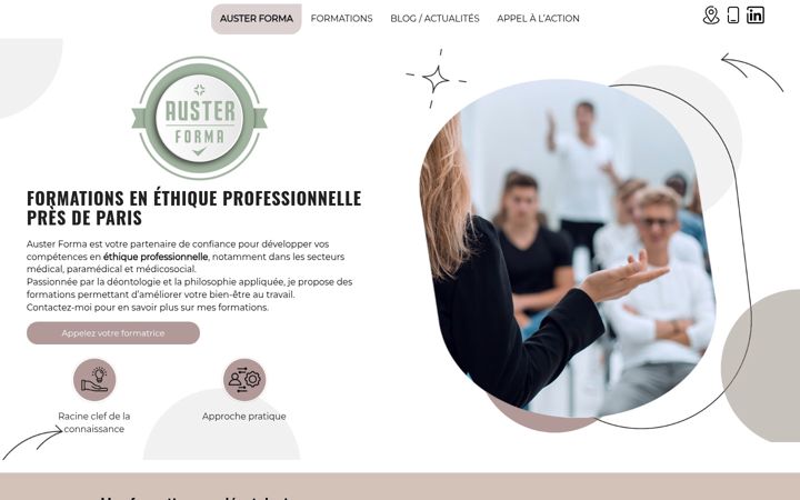Screenshot of austerforma.fr