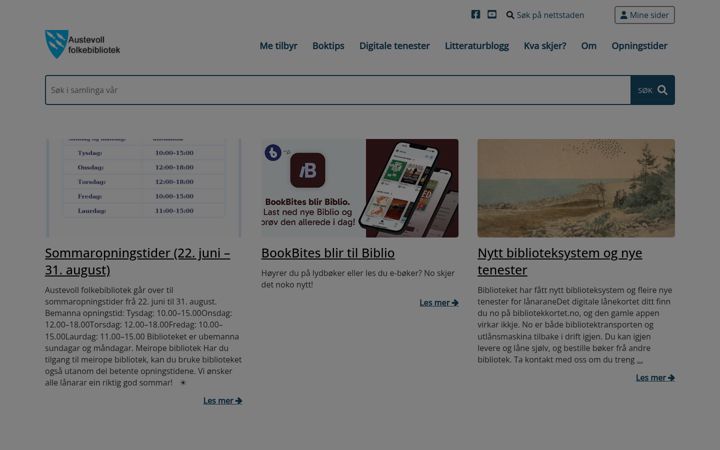 Screenshot of austevollbibliotek.no