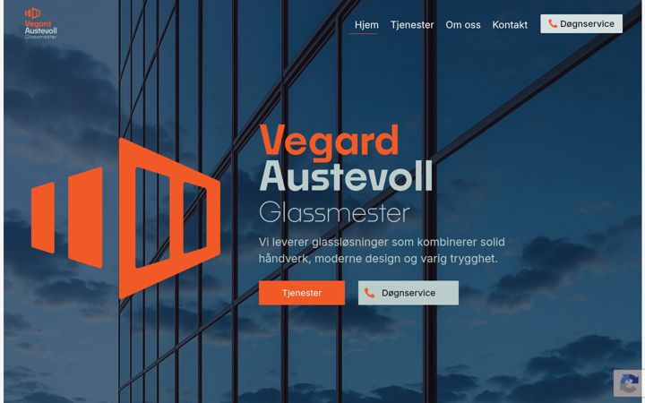 Screenshot of austevollglass.no