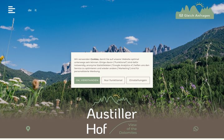 Screenshot of austillerhof.com