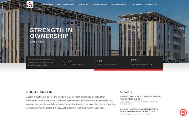 Screenshot of austin-ind.com