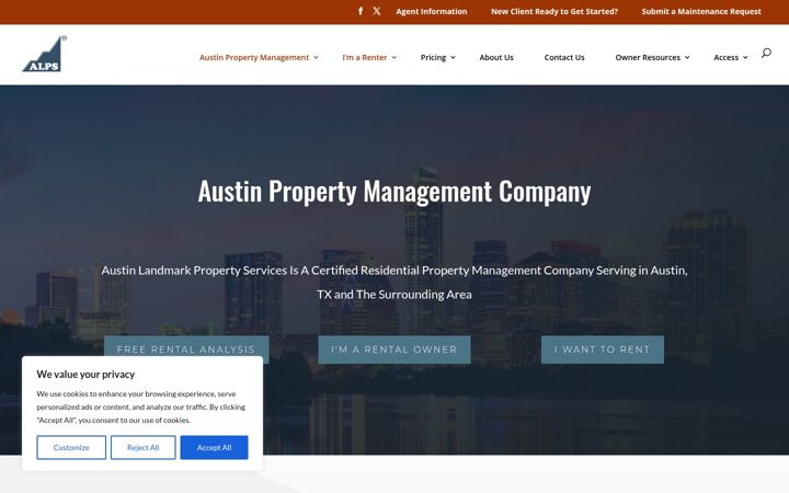 Skærmbillede af austin-propertymanagement.com