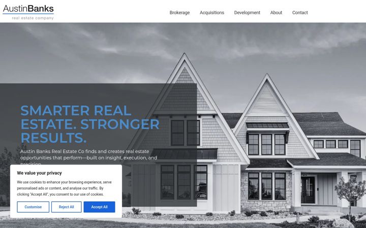 Screenshot of austinbanksrealestatecompany.com