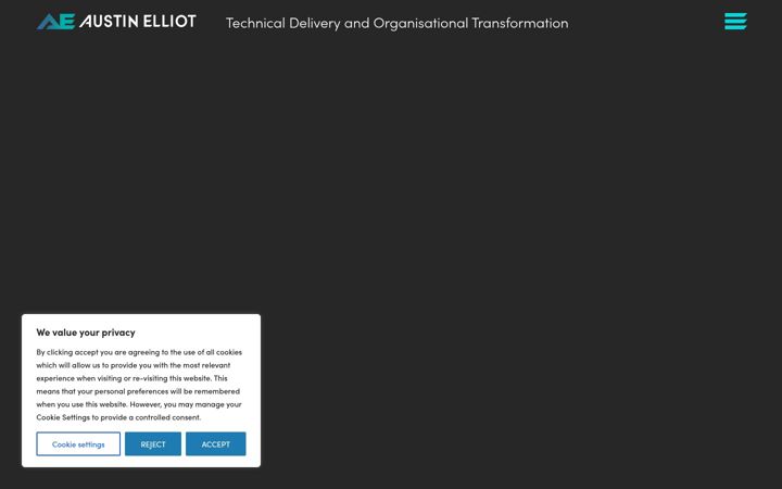 Screenshot of austinelliot.co.uk