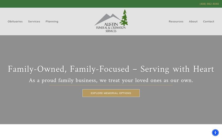 Screenshot of austinfh.com