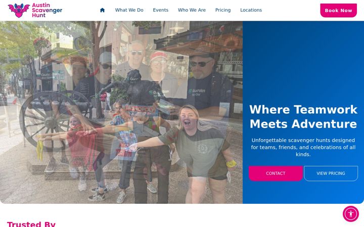 Ekrānuzņēmums no austinscavengerhunt.com