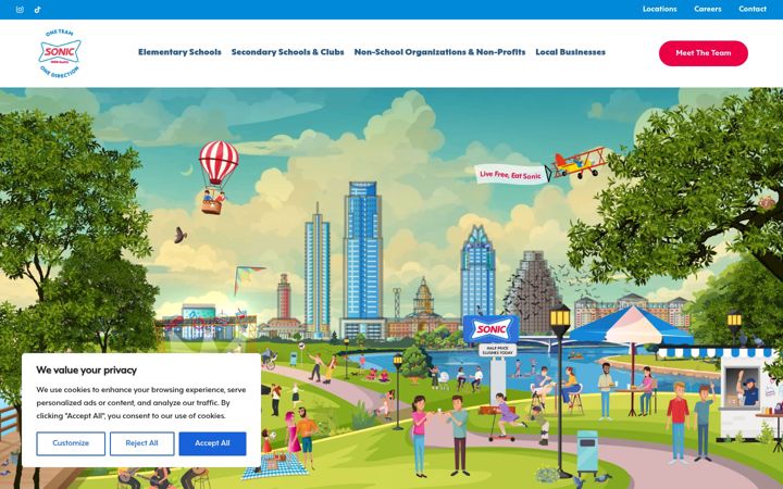 Ekrānuzņēmums no austinsonics.com