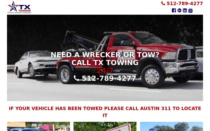 Screenshot of austintexastowing.com