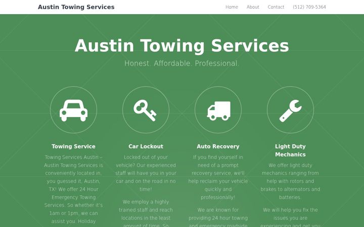 Posnetek zaslona austintowingservices.com