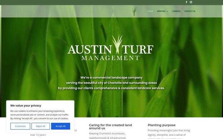 Screenshot of austinturfmanagement.com