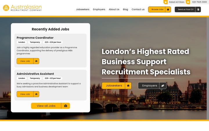 Screenshot of australasian.co.uk
