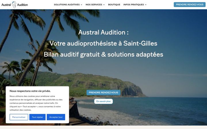 Ekrano kopija australaudition.fr