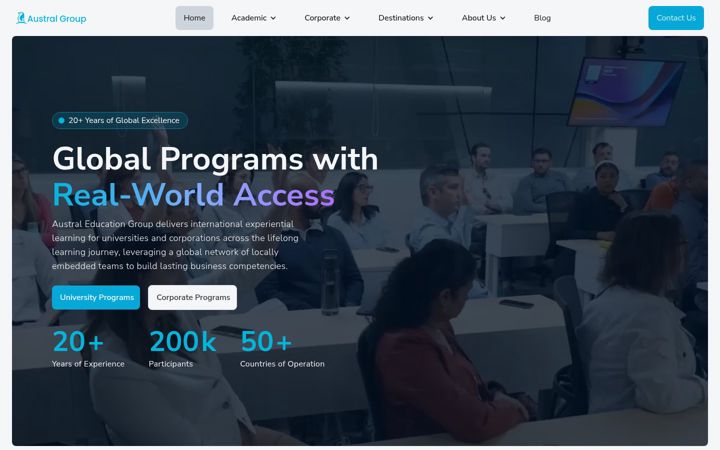 Screenshot of australgroup.com