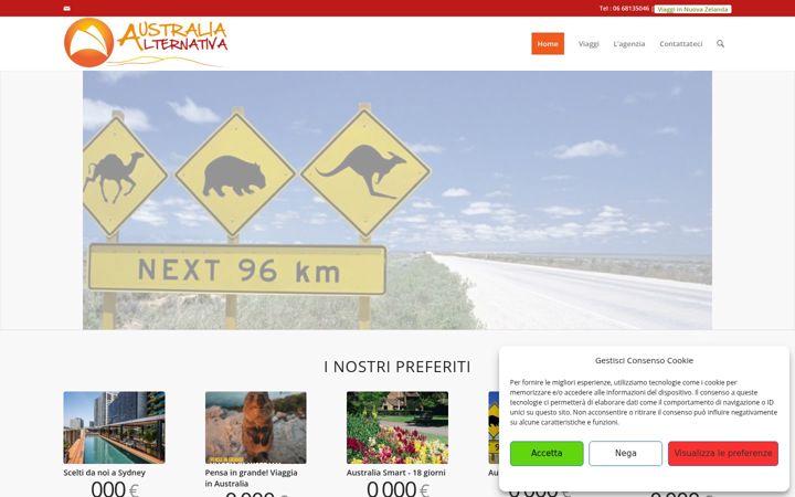 Snímek obrazovky australialternativa.com