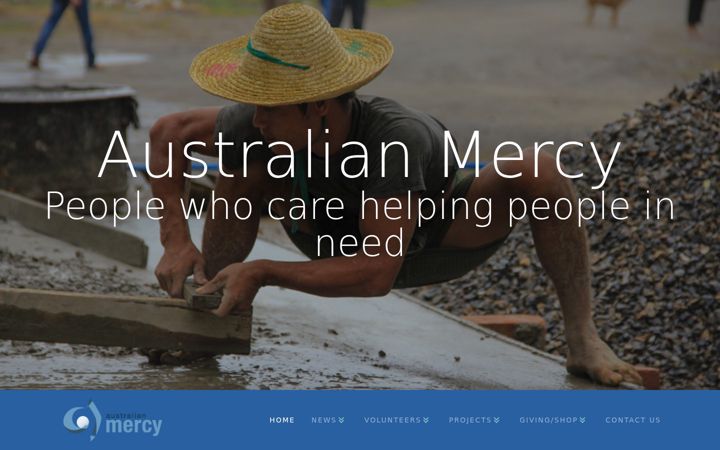 Ekraanipilt saidist australianmercy.org