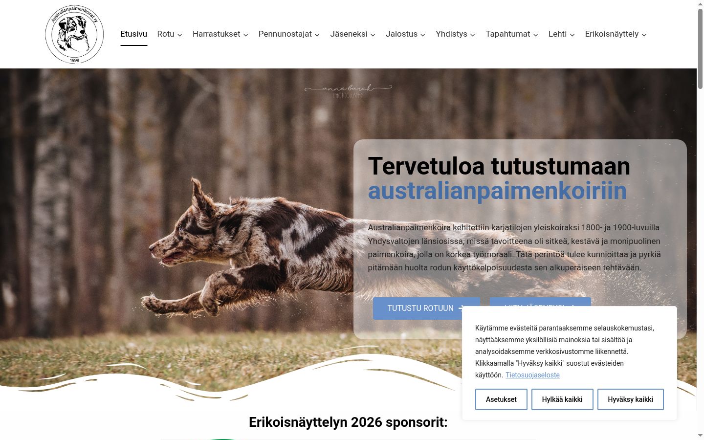 Zrzut ekranu banera zgody wyświetlanego przed jakąkolwiek interakcją