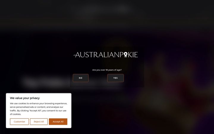 Screenshot von australianpokie.net