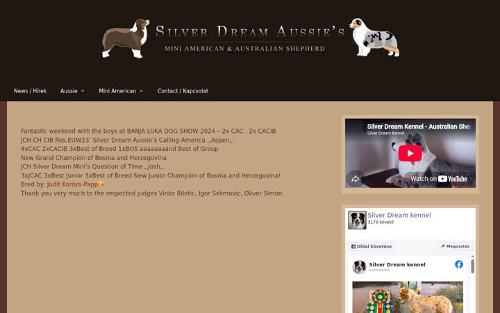 Screenshot von australianshepherd.hu