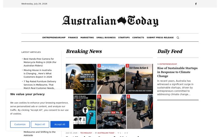 Screenshot of australiantoday.com.au