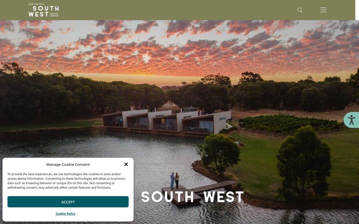 Screenshot von australiassouthwest.com