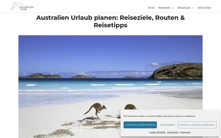 Screenshot von australien-guide.de