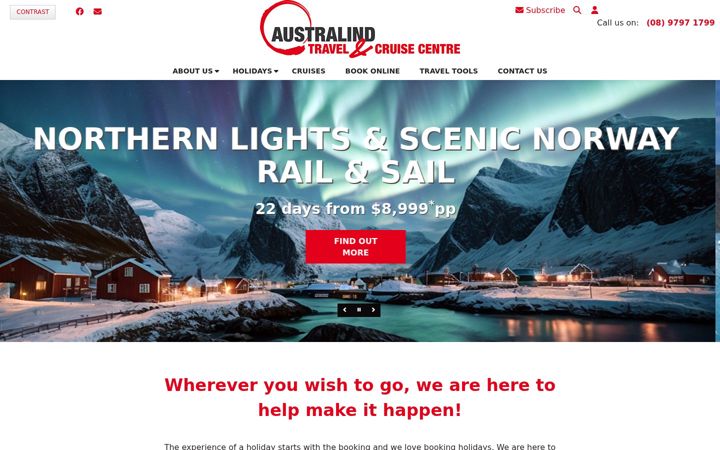 Screenshot von australindtravel.com