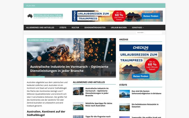 Screenshot of australische-kultur.de