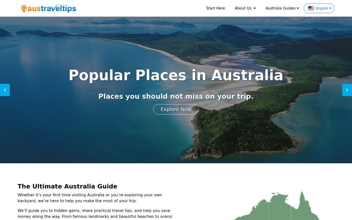 Screenshot ta' austraveltips.com