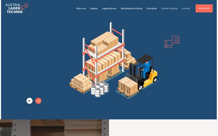 Screenshot ta' austria-lagertechnik.at