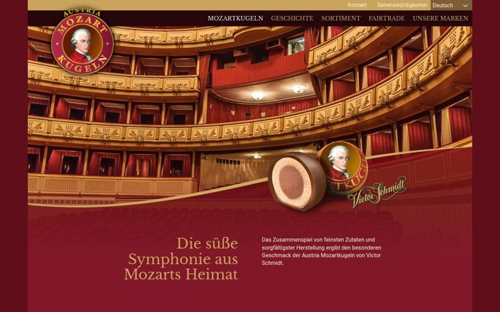 Screenshot of austria-mozartkugel.com