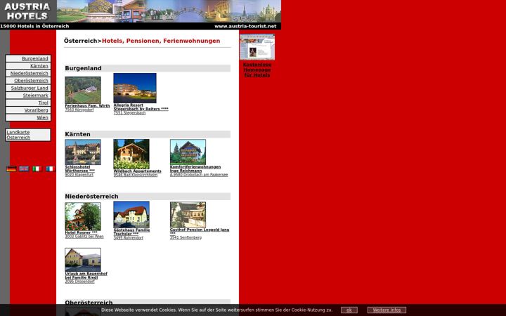 Screenshot of austria-tourist.net