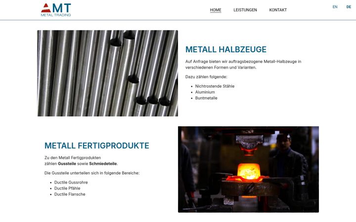 Screenshot of austriametal.at