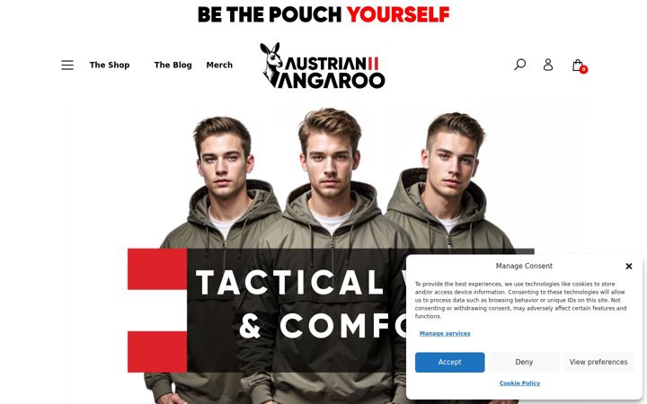 Screenshot of austrian-kangaroo.at