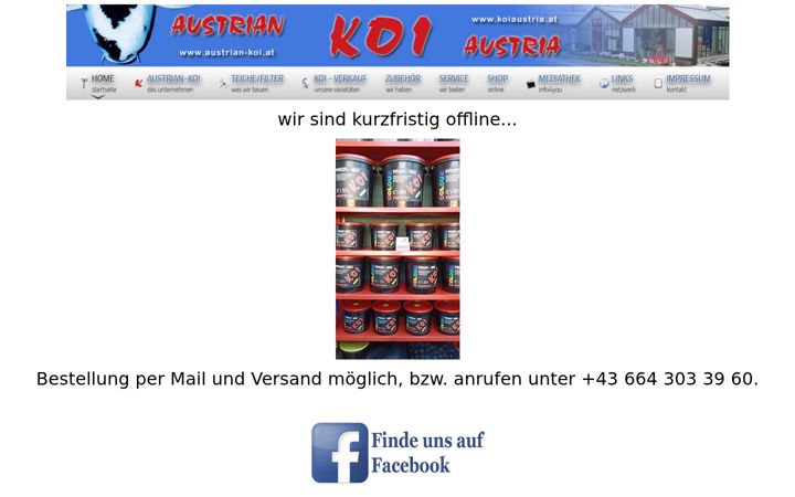 Screenshot of austrian-koi.at