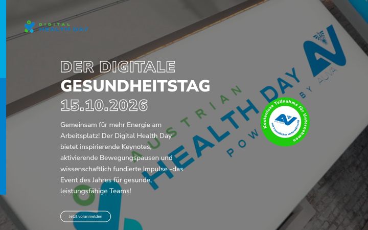 Screenshot of austrianhealthday.at