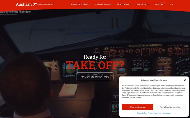 Screenshot of austrianpilot.at