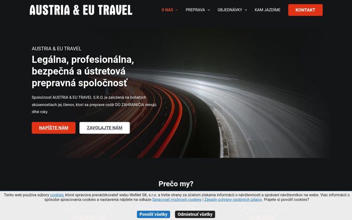 Screenshot von austriatravel.sk