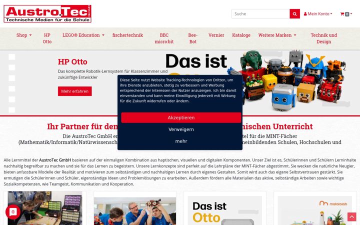 Screenshot of austro-tec.at