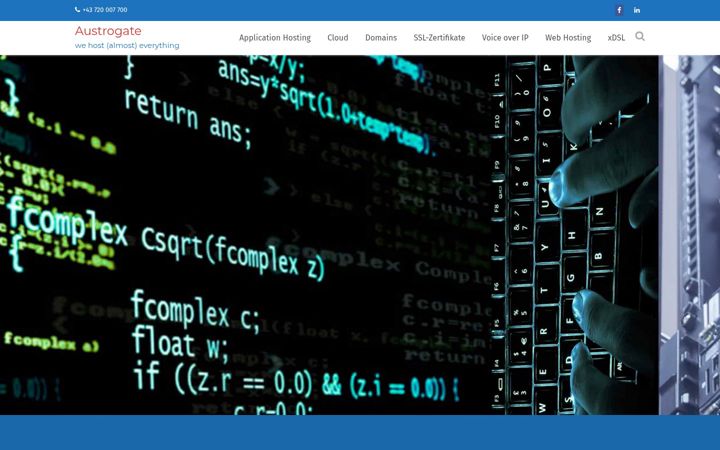 Screenshot of austrogate.net