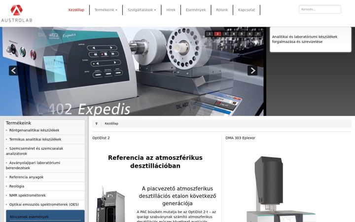 Screenshot of austrolab.hu