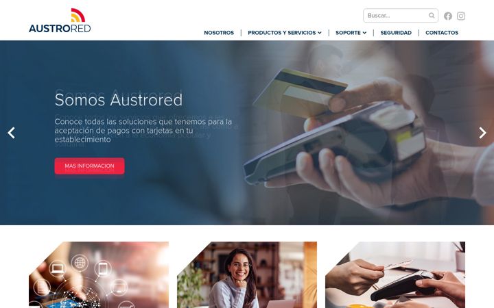 Screenshot of austrored.com.ec