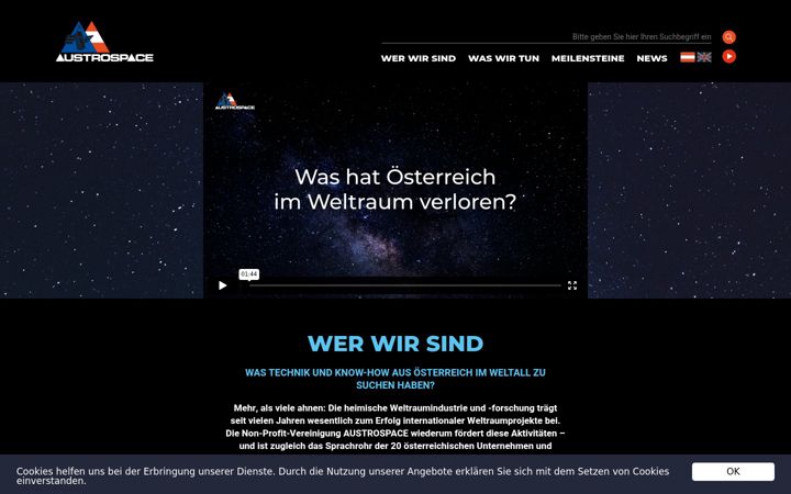 Screenshot of austrospace.at