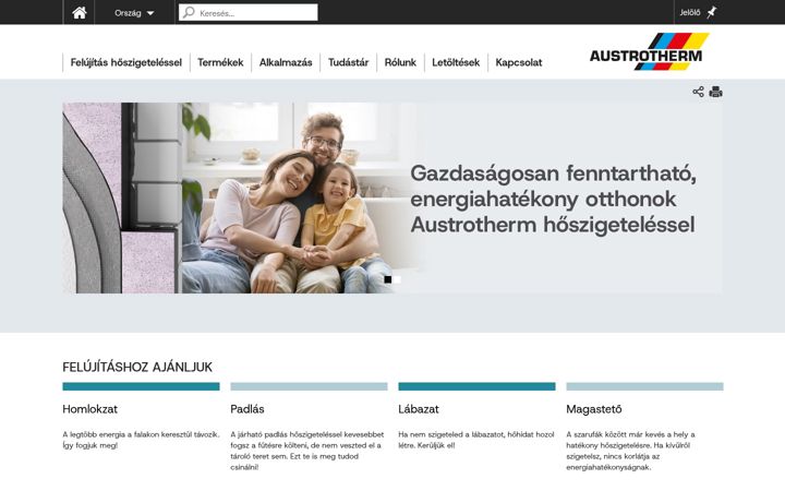 Screenshot of austrotherm.hu