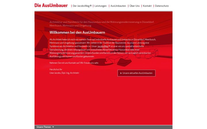Screenshot of ausumbau.de