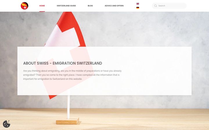 Screenshot of auswandern-schweiz.net