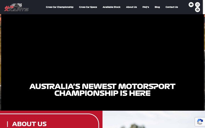 Skjámynd af ausxkarts.com.au