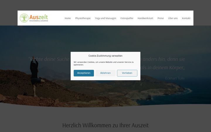 Screenshot of auszeit-dresden.de
