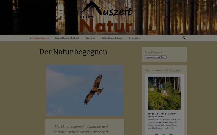 Екранна снимка на auszeit-in-der-natur.de