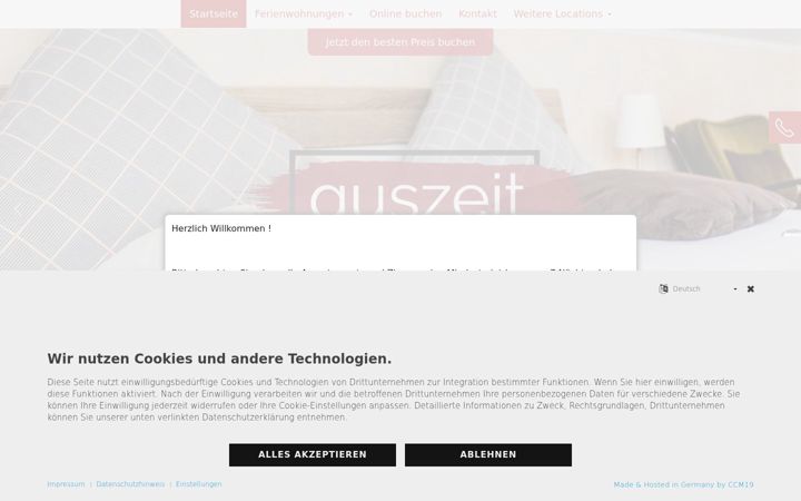 Екранна снимка на auszeit-pension.de