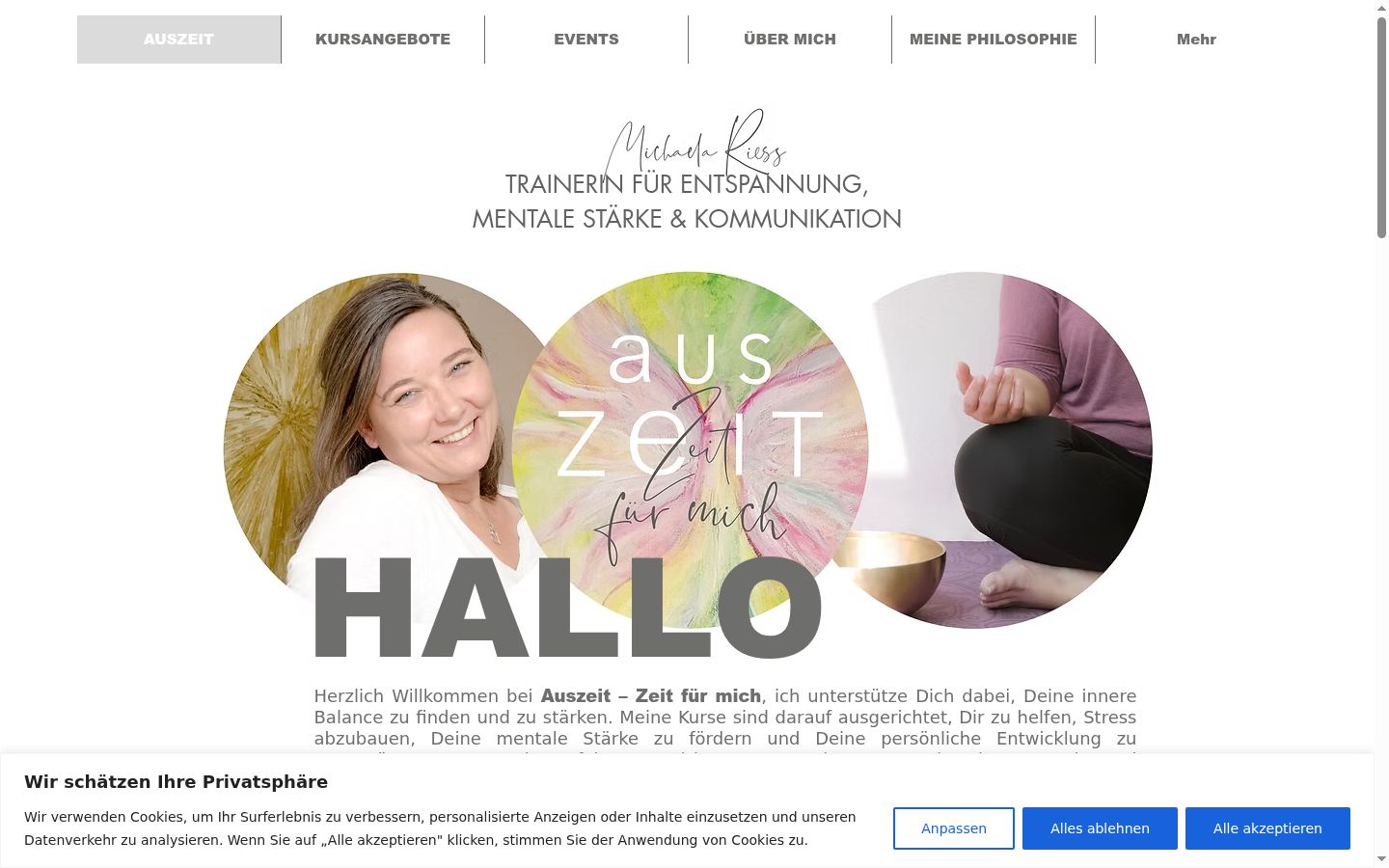 Screenshot tal-banner tal-kunsens muri qabel kwalunkwe interazzjoni